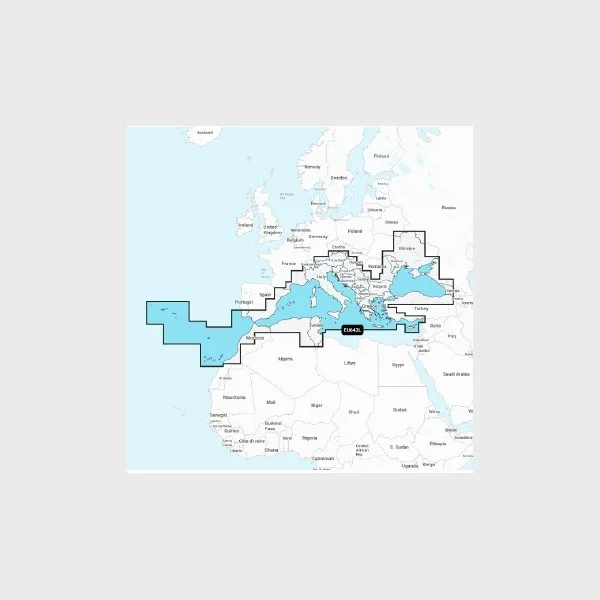 Garmin Navionics+ EU643L – Mediterranean (Spain to Turkey)